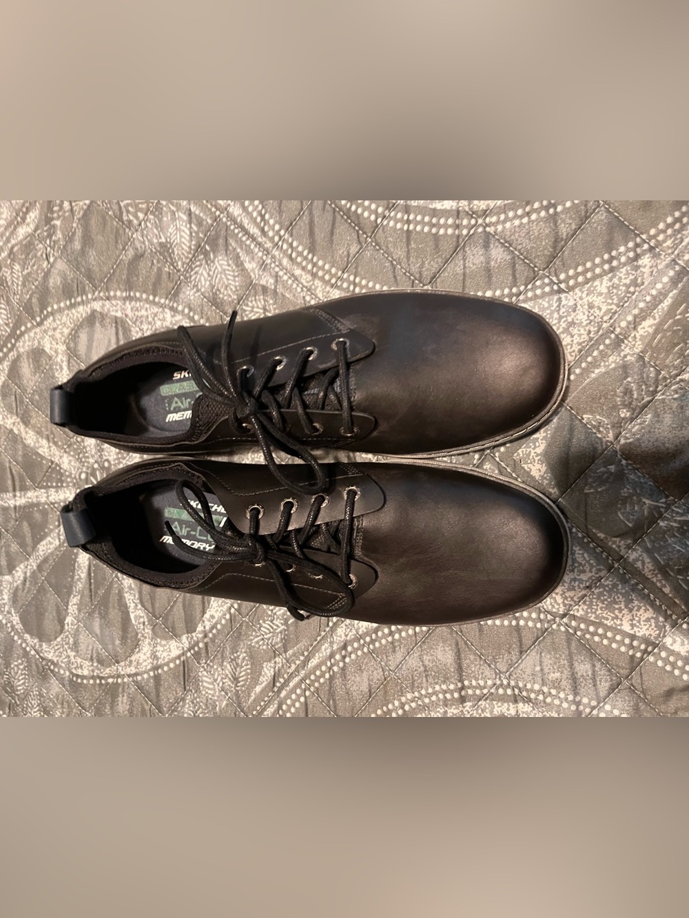 Skechers Men's Black Lace-Up Oxfords size 11